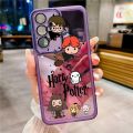 Samsung Galaxy A55 A35 A25 A15 5G A05 A05s Fashion Harry Potter Wand Phone Case Silicon Plated Camera Frame Case Shockproof Cover. 