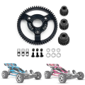 Steel 0.8M 32P Spur Gear with Pinion Gear for Traxxas Slash 2WD VXL Bandit Rustler Stampede Drag Slash Accessories ,58T. 