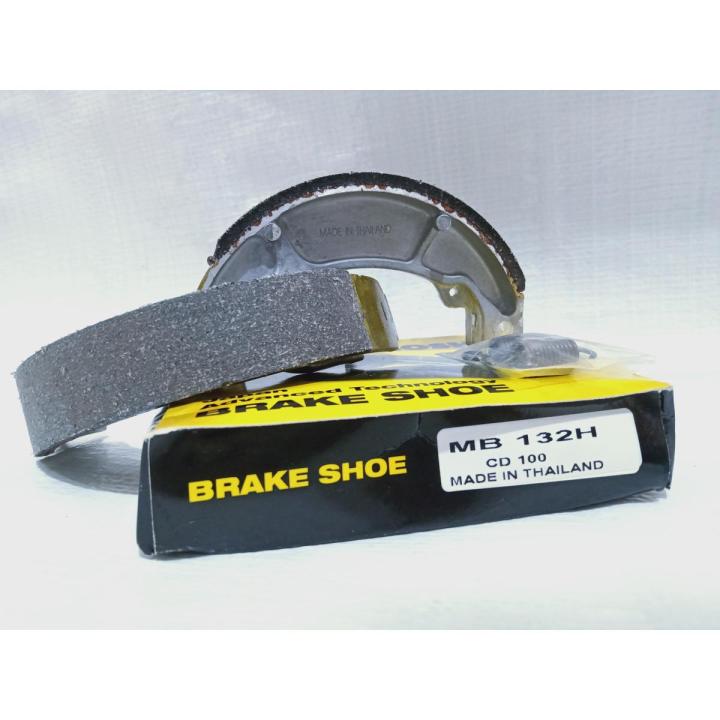 BRAKE SHOE MITSUBOSHI MB132 FOR DELUXE , PRIDOR & HONDA CG125 FOR FRONT WHEEL (2006-TILL NOW)