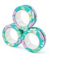 3pcs Magnetic Finger Rings Colorful Fidget Toy Set Children and Adul Magnets Spinner Rings For Unzip AntiStress Finger Toy. 