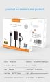 MiraScreen USB to HDMI Cable for Android Phone Tablet to TV, 1080P. 