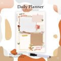 Daily Planner A4 Size Laminated Task Management Board with Marker and Duster. 