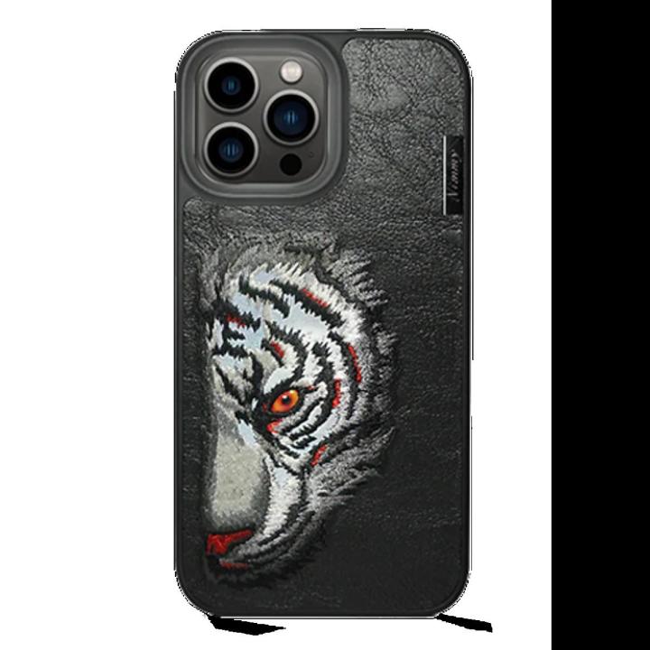 Nimmy 3D Embraided Lion Face Case Cover for Apple iPhone 13 Pro Max – Black
