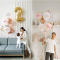 1 Pc Sheet Balloons Sticker For Balloon Decoration, Glitter Cursive Alphabets Letters, Numbers & Shapes Stickers Self Adhesive Script HBD, Anniversary & Custom Name Stickers For Scrapbooking Balloons Decoration & DIY Crafts Making Party Suppli. 