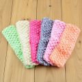 50Pcs/Lot 1.5 Inch Elastic Crochet Holes Headbands Girls Waffle Knitted Hair Band DIY Hair Accessories 38 Color U Pick D02. 