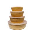 Food Storage Container 4 Pcs Bowl Set With Airtight Lids Mixing Bowls Cookware Set Kitchen Tool. 