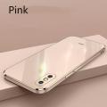 Olige Luxury 6D Plating Case For Apple iPhone X XS with Ring Silicone Square Frame Soft Phone Case Shiny Bling Back Cover. 