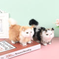 1 Pcs Rabbit Hair Plush Cat Toys Kids Plush Stuffed Cat Doll Baby Toy Gift Home Decor. 