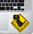 Dont Touch My Laptop Sticker, Peel and Stick, HD Print and Laminated Vinyl Sticker Waterproof non-tear Stickers, Bike Stickers, Car Stickers, Mobile Sticker, Home Decoration Stickers, Scratch Protection Sticker. 