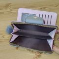 Women Long Wallet Pu Leather Card Holder Large Capacity Hasp Zipper Coin Purse Multi Card Organizer Cell Phone Chain Handbag. 