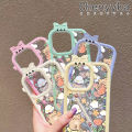 Chenyyka For Xiaomi Redmi Note 10 Pro Max Case Cartoon Cute Bear Little Monster Camera Lens Soft Clear Shockproof Phone Cases Silicone Protective Cover Creative Transparent Casing. 