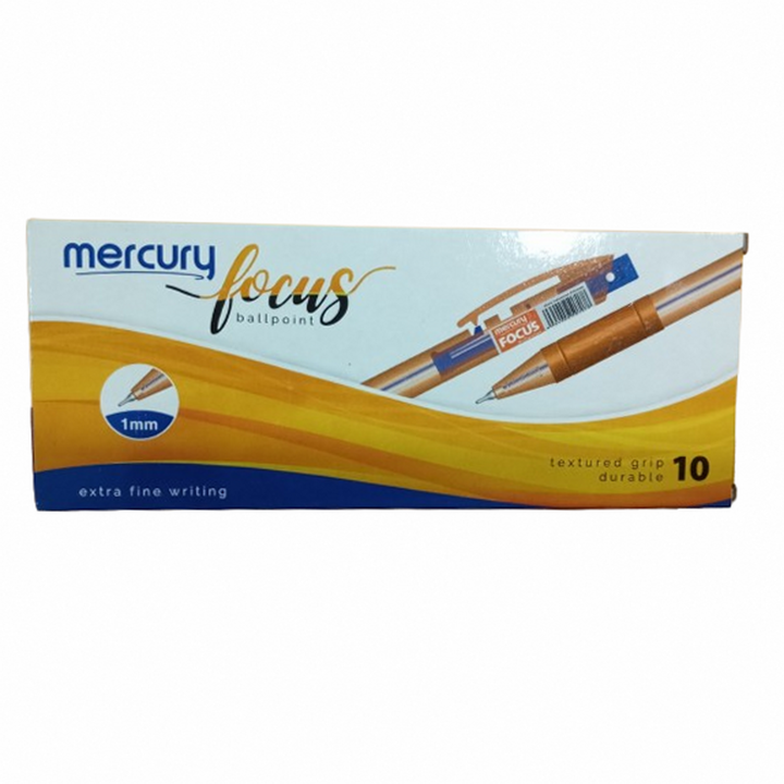 Mercury Focus Ballpoint Pen 1.0mm (10 Pens Pack) Ballpoint Pens - Mercury pens - Ball point pen - Ball Pens - Pens