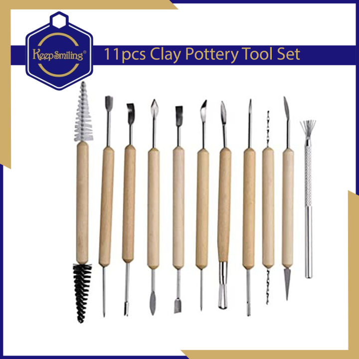 Keep%20Smiling%2011pcs%20Clay%20Tool%20Set%20for%20Modelling%20&%20Sculpting%20Pottery%20Clay%20Sculpture%20Carving%20Tool%20Set%20for%20clay%20polymer%20ceramics%20-%20Image%204