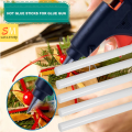 Hot GlueGun 20W Upgraded New Imported GlueGun small glue Sticks Hot Melt GlueGun Removable Anti-hot Cover for DIY Small Craft Projects Blue. 