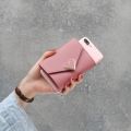 Women Purse Small Candy Color Short Leather Heart Wallet Luxury Brand Famous Mini Female Fashion Wallets Credit Card Holder. 