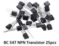 BC547 NPN Transistor | 5 pcs | 10 pcs | 25 pcs | 50 Pcs. 