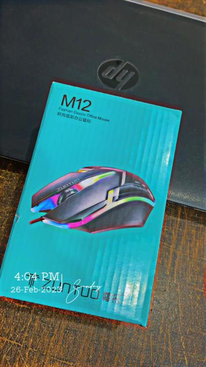 Amazing  RGB Mouse M12 With Minimum Price In Pakistan