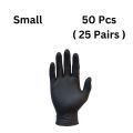 Black Nitrile Gloves Disposable 50 to 100 Pcs - Multi-Purpose Disposable Gloves Powder-Free, Waterproof & Thickened for Kitchen, Medical, Cleaning & Mechanical Use, Synthetic Rubber. Gloves. 