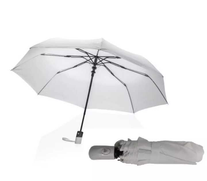 White & Black Folding Umbrella High Quality, Sunny Foldable Umbrella Strong Handle For Men & Woman, Travelling Umbrella