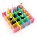 4Pcs/Sets Plastic Drawer Partition Strips  - Socks, Ties, Belts, Scarfs & Underwears, Sorting DIY Drawer Organizing Plastic Strips. 