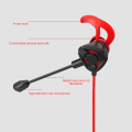 Gaming Handsfree - Wired Earphones 3D Bass Stereo Sound For Gamer- Gaming headphones with Detachable Mic - Gaming Headset - Gaming Handfree For Pubg | Cs | Cod |Fortnite - In-Ear Gaming Earphones - Noise Cancelling Earphones - Earphones For Gaming. 