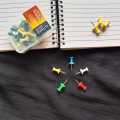 38 Pcs Multicolor push Pins for soft board/push drawing pins for Notice Board. 