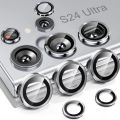 Camera Lens Protector for Samsung Galaxy S24 Ultra Individual Metal Ring Tempered Glass Camera Screen Protector for S24 Ultra. 