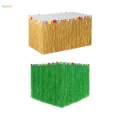 Artifical Grass Table Skirt Hawaiian Table Skirt Decor Lightweight Tropical Luau Party Decoration for Photo Props Camping Summer Theme Party. 