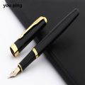 New High Quality 398 Matte black Business Office Fountain Pen New School Student Stationery Supplies. 