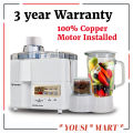 Original 2 in 1 & 3 in 1 RAF & silver crest Juicer blender machine With 7025 copper motor installed and 1 Year motor Warranty. 