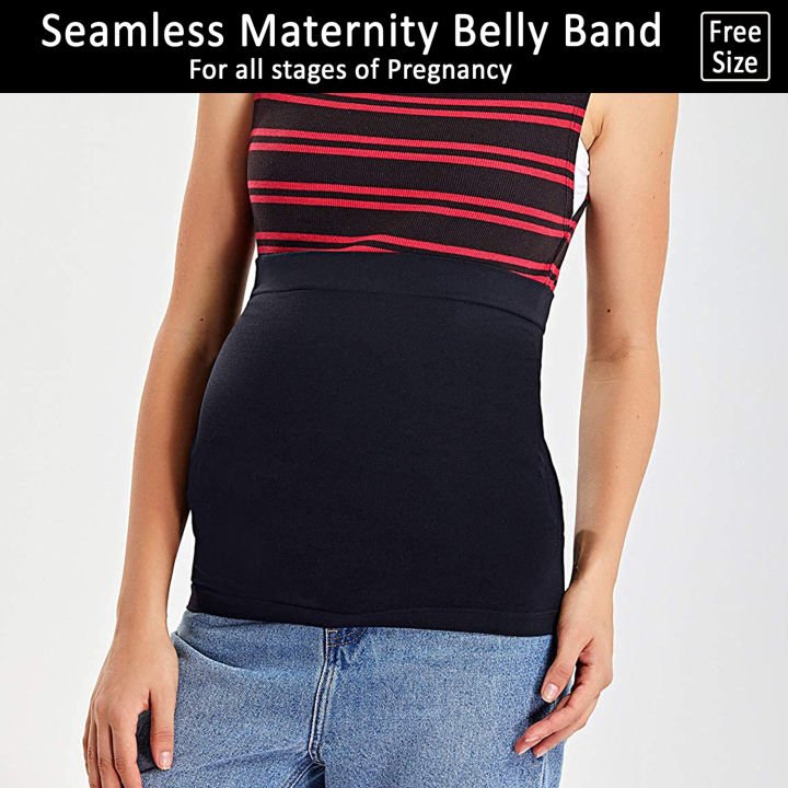 Best%20Quality%20Multi%20Purpose%20Maternity%20High%20Waisted%20Seamless%20Belly%20Support%20Belt%20for%20Tummy%20Control%20Waist%20Trainer%20Shapewear%20For%20Women%20and%20Girls%20Postpartum%20Belly%20Band%20-%20Image%203