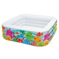INTEX 57471 - Clear View Aquarium Baby Pool For Kids Inflatable Kids Bath Tub For Children -  62.5 x 62.5 x 19.5 IN. 