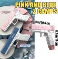 Electric Water Gun for Adults and Children, Automatic Glock Water Gun Range Up to 25-32 Ft, Two Water Reservoirs, Powerful Electric Water Gun for Pools, Beaches, Summer Picnic Party, Safe Outdoor toys for boys. 