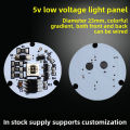 Colorful Gradient LED Light Chip 5V Light Board 23MM30MM Crystal Night Light Beech Solid Wood Light Base Light Source. 