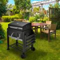 BBQ Grill Charcoal Smoker Barbecue Grill with Side Shelf and Hook For Outdoor Backyard Cooking. 