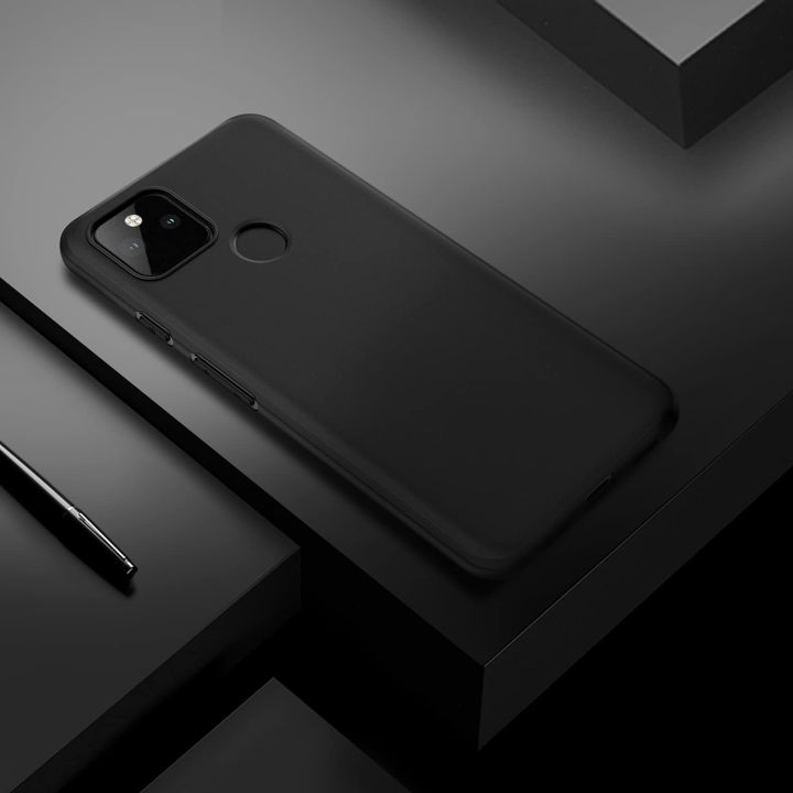 Google%20Pixel%204A%205G%20Back%20Cover%20Soft%20Tpu%20Slim%20Matte%20Flexible%20Case%20For%20Google%20Pixel%204a%205G%20-%20Black%20-%20Image%202