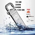 HP Flash Drive 128 GB 64 GB 32 GB USB Good Speed 3.0/2.0 Flash Memory Stick USB Drive + OTG Adapter (1 YEAR WARRANTY) -. 