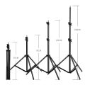 7 fit  Tripod Light Stands With 1/4 Screw Head Adjustable Light Stand  Tripod For Ring Light. 