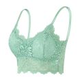 Seamless Lace Tube Top Deep V Push Up Wireless Bra for Women. 