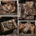120Piece Steampunk Junk Journal Supplies Small Vintage Scrapbook Materials Paper for Journaling Kit. 
