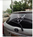 12 Inch X 12 Inch (Large) Markhor, Maarkhor, Markhoor Car Back screen Sticker Big Size, PVC Water Proof Decal Sticker Available in white. 