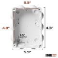 4x4 Inch / 6x4 Inch Waterproof Junction Box for CCTV Supply. 