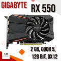 GIGABYTE RX 550 2gb GDDR5 128Bit Gaming Graphic Card. 