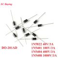 10PCS MDD Rectifier Diode DIP 1N5408 1N5404 1N5401 1N5822 3A 50V 40V 100V 400V 4000V DO-201AD Rectifier Diodes. 