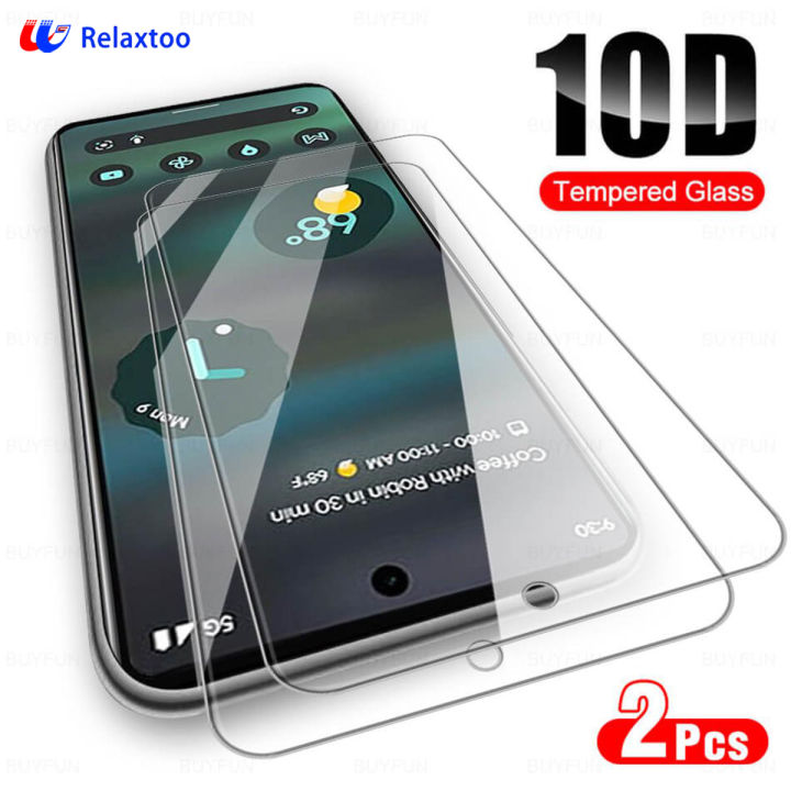 Relaxtoo For Google Pixel 6A 2pcs Screen Protector Cover Tempered Glass For Google Pixel6A Protective Glass Phone Film