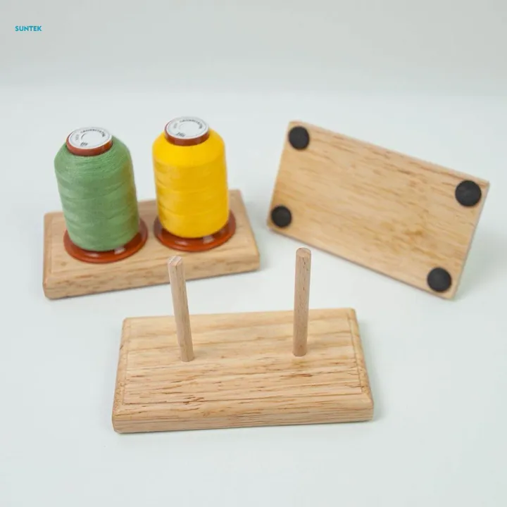 2 Spool Sewing Thread Rack Sewing Thread Holder Spool Stand for Jewelry ...