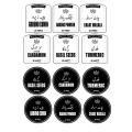 "12 Pcs" Spice Sticker Kitchen Label Sticker Waterproof Storage Jars Stickers Vinyl Jar stickers (6) Front Stickers & (6) Top Lid. 