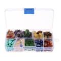 255G Ten Kinds Stone Natural Quartz Crystal Mini Stone Rock Chips Energy Healing. 