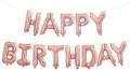Rose Gold Happy Birthday Decoration Including Birthday Foil + 30 Balloons & 4 x Hearts- Birthday & Party Items -Birthday & Party Decorations -Birthday Themes For Boys and Girls. 