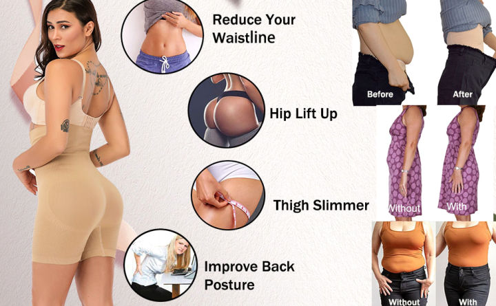 Nylon%20Half%20Body%20Shaper%20for%20Ladies%20with%20Waist%20Cincher%20Belt%20for%20Belly%20Fat%20Women%20Tummy%20Trimmer%20High%20Waist%20Shorts%20for%20Underwear%20Free%20Size%20Fits%2060%20-%2090%20KG%20(32-40%20Inch)%20-%20Image%2010